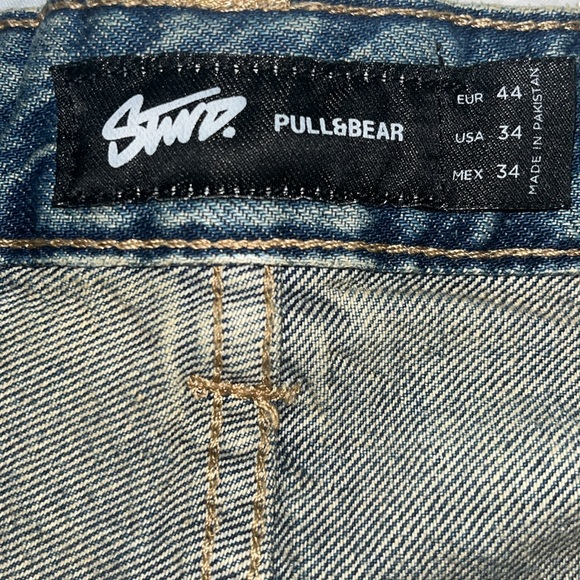 Pull and Bear SWD super baggy jeans. 100% cotton (20% recycled) US 35. - Picture 6 of 15